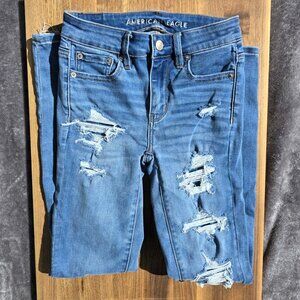 American Eagle Hi-Rise Jegging Jeans - Size 00 Regular